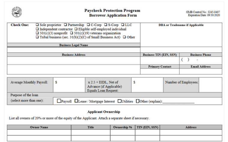 PPP form