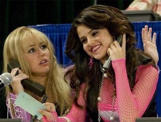 Selena Gomez and Miley Cyrus