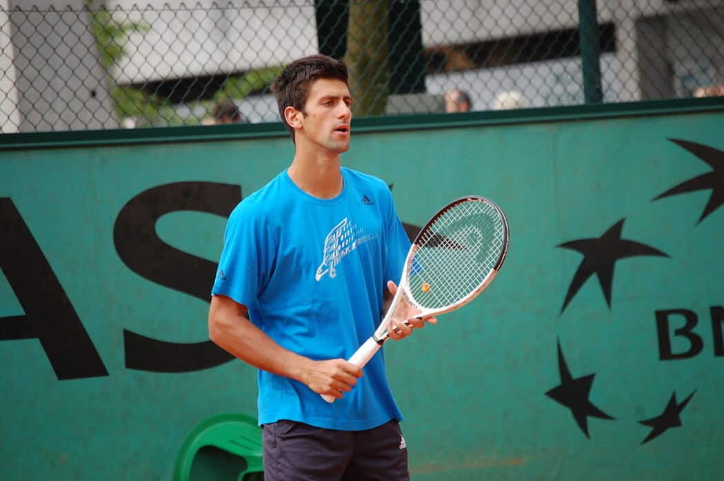 A young Djokovic at Roland Garros