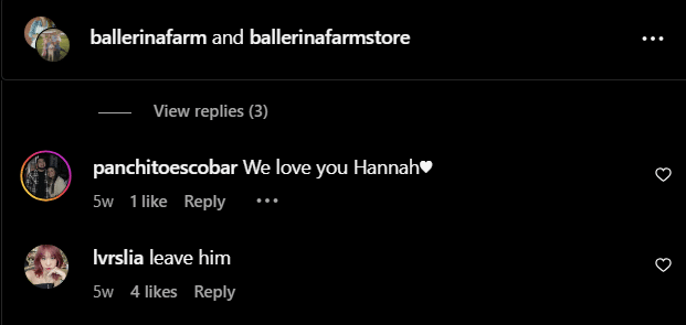 ballerina farm comments