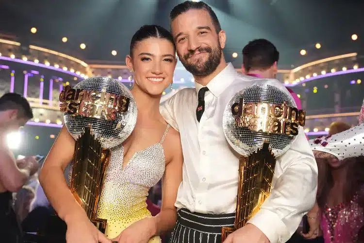 Charli D'Amelio with dancing with the stars partner