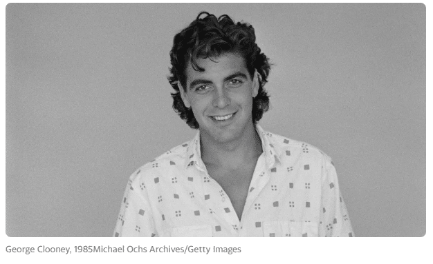 George Clooney as a young man