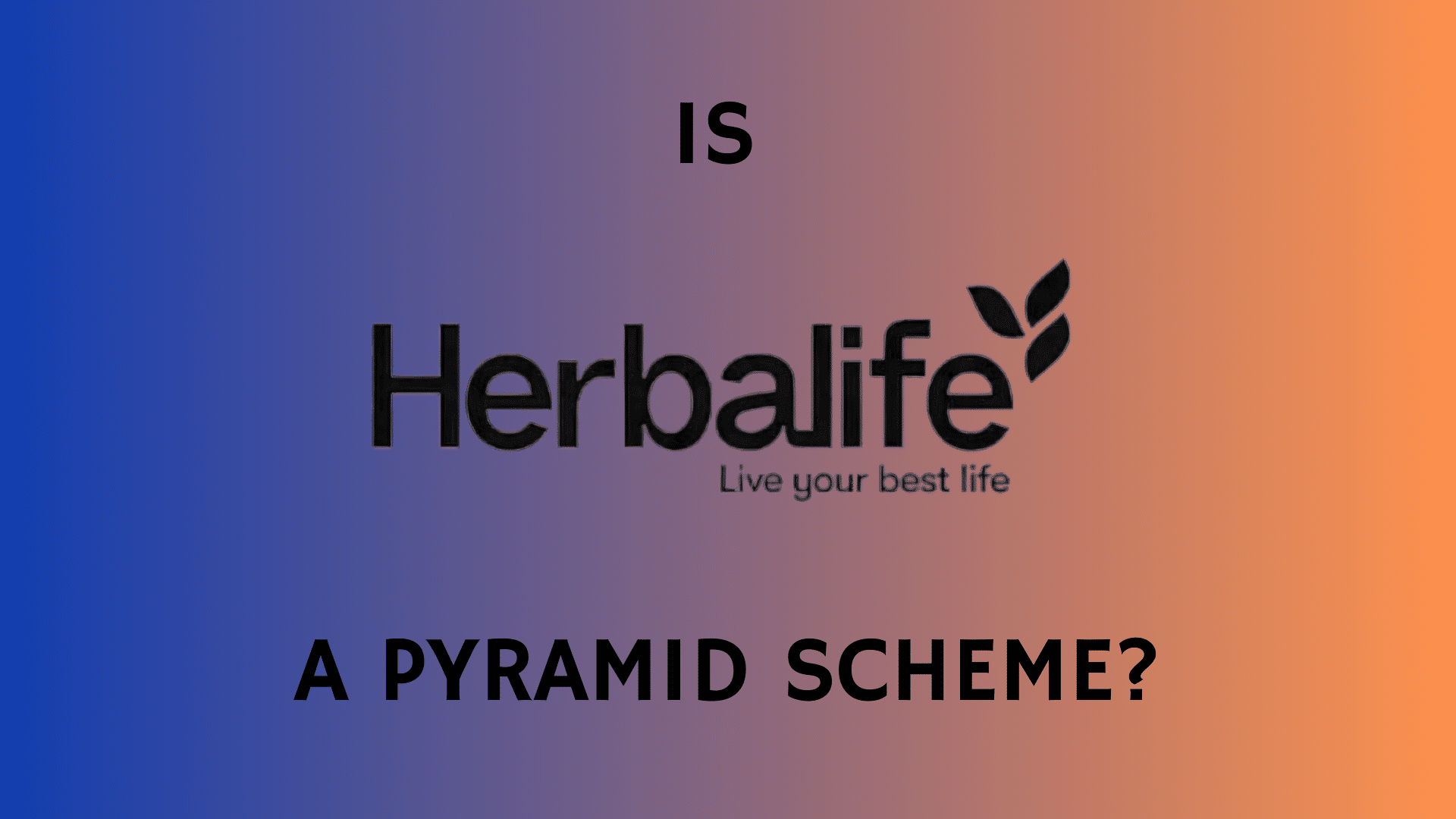 herbalife pyramid scheme