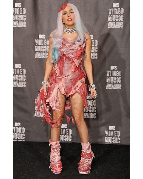 Lady Gaga meat dress