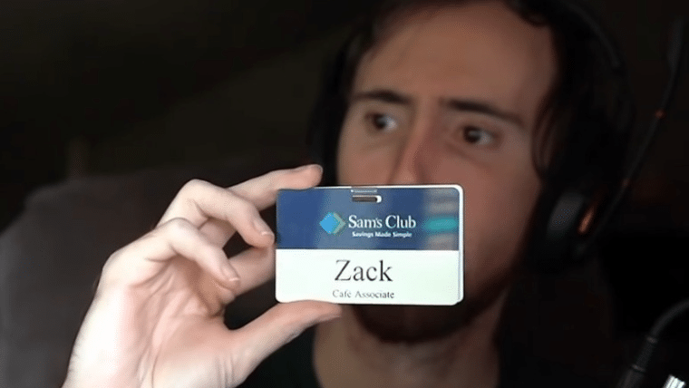 Asmongold with a Sams club card