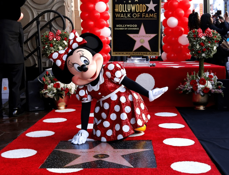 Minnie Mouse Hollywood star