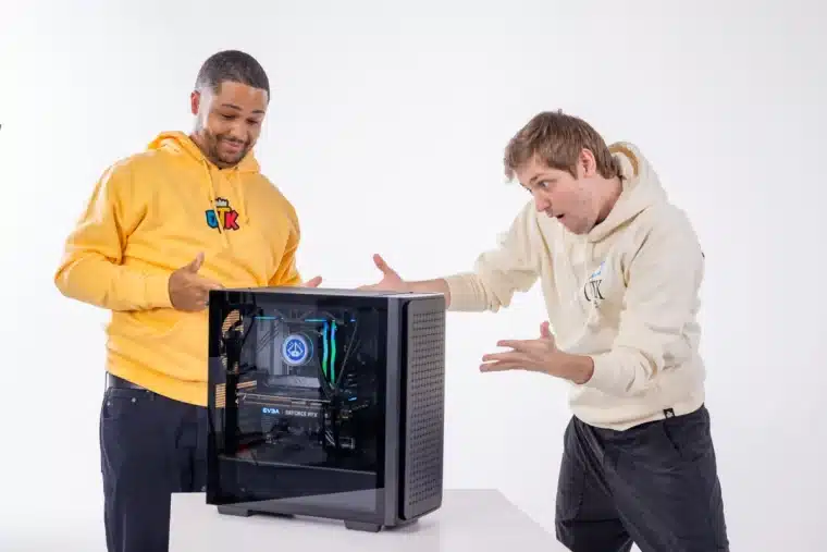 NMPLol and Soddapoppin with a Starforge PC