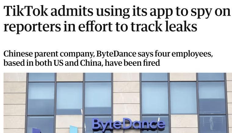 Bytedance Spying