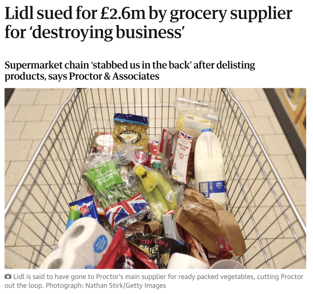 Lidl Supplier Scandal