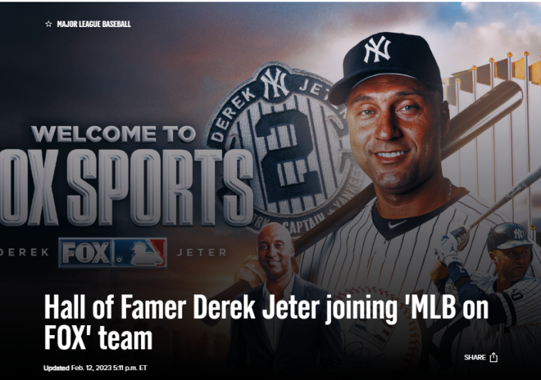 derek jeter fox sports