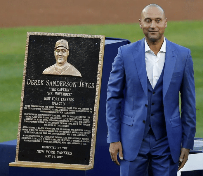 derek jeter yankee plaque