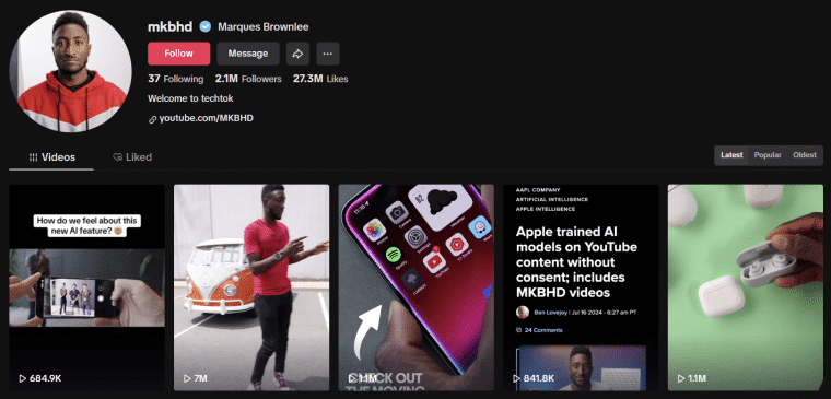 mkbhd tiktok