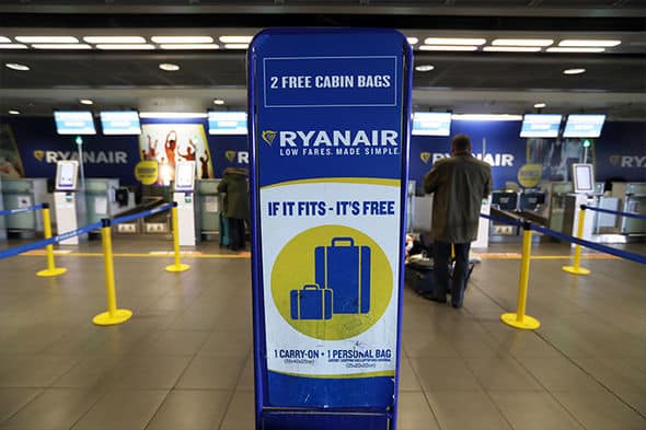 Ryanair check-in desks