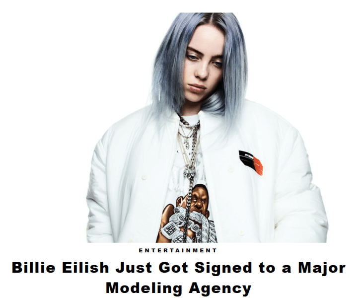 billie eilish endorsements