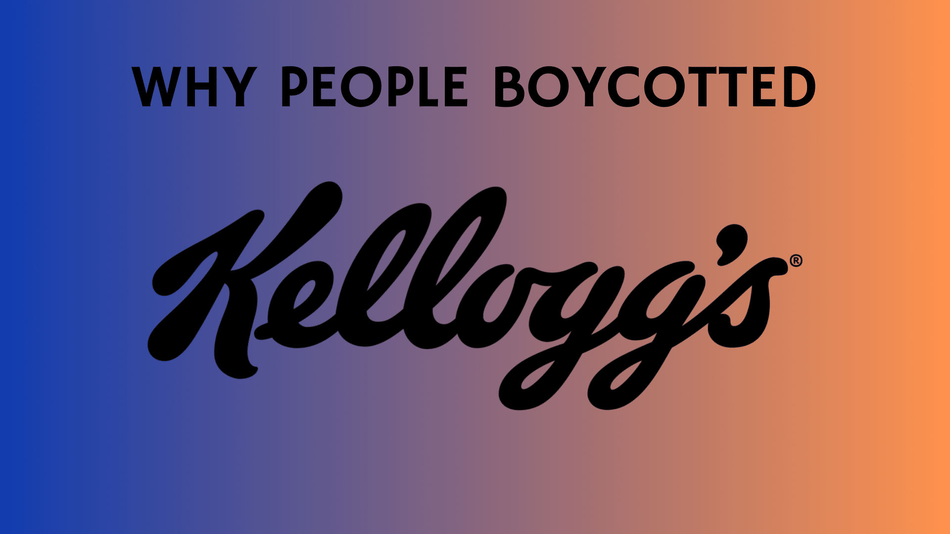 kelloggs boycott