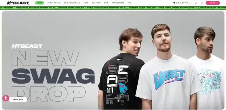 MrBeast merch store