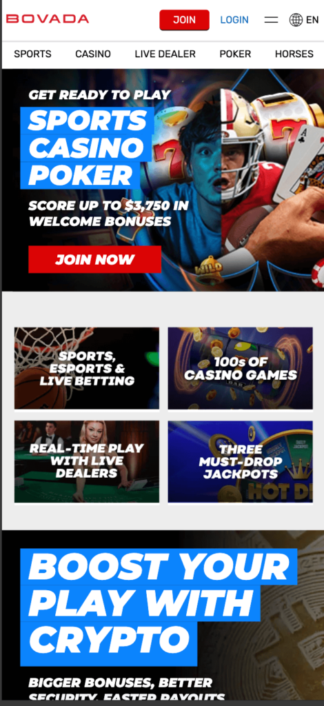 bovada casino mobile